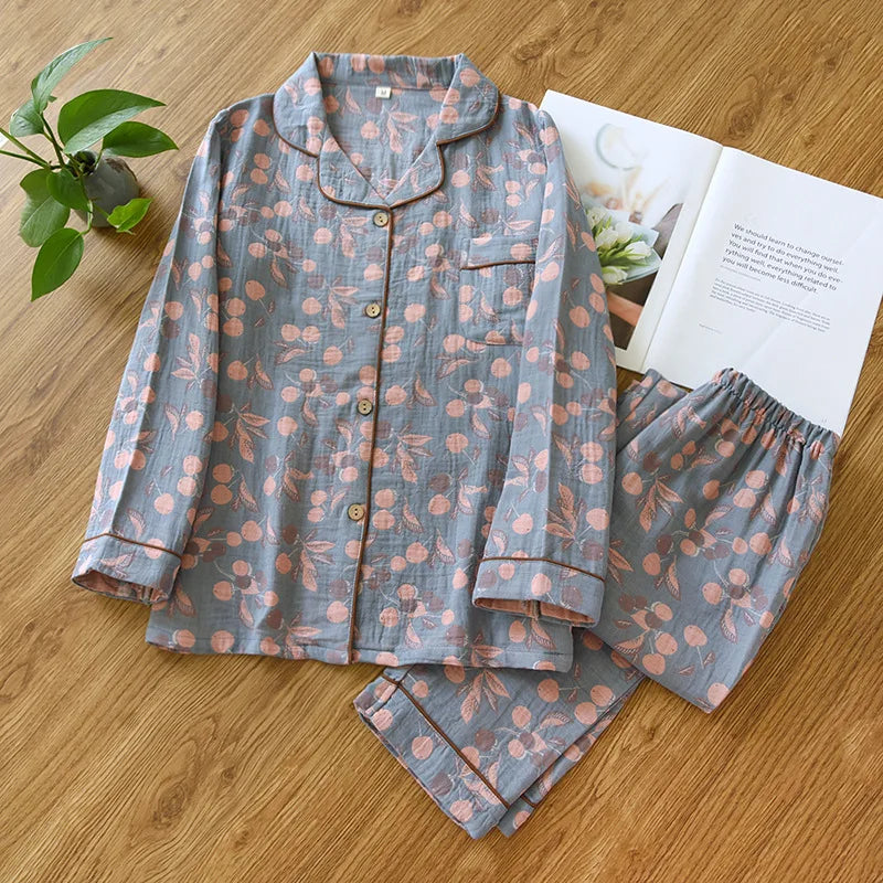 Ensemble Pyjama fleuri en coton