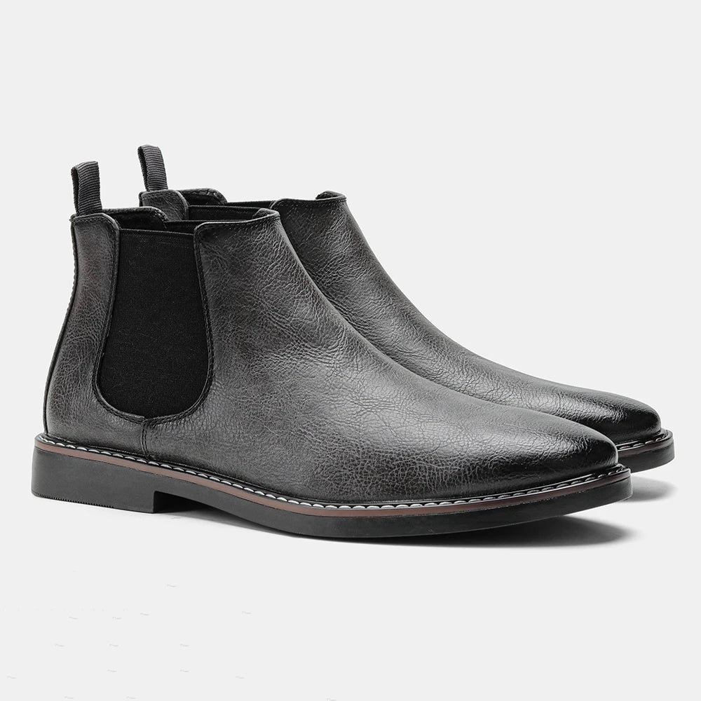 Bottines Chelsea en Cuir PU pour Homme
