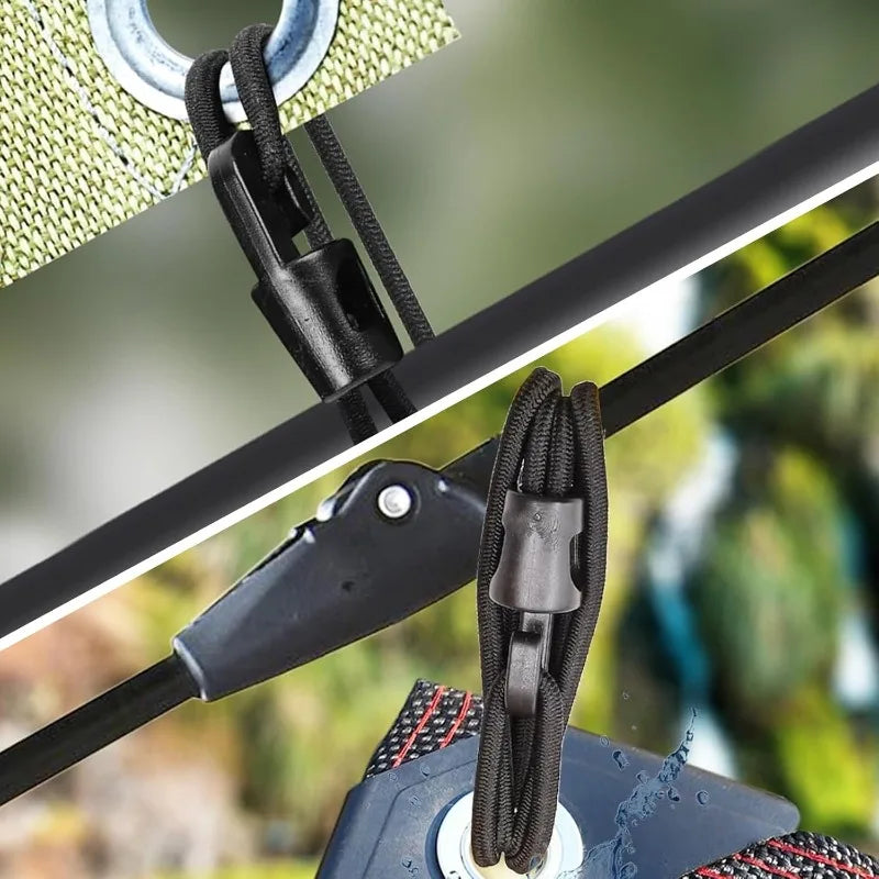 Lot de 30 Cordes Élastiques avec Crochets – Attaches Multifonctions Haute Élasticité – Camping, Bagages, Vélo & Voiture