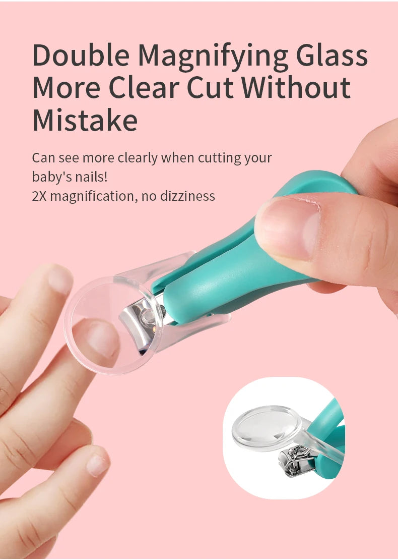 Lot de 2 Coupes-ongles Ergonomique avec Loupe - Sécurité et Précision