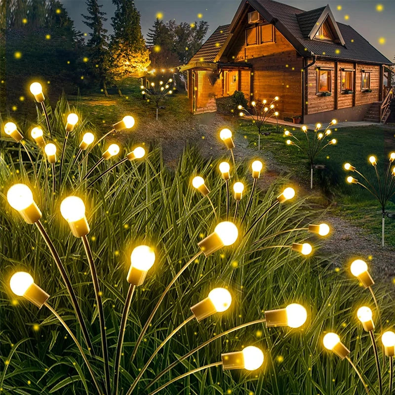 Lampe Lucioles Féériques Solaires de Jardin - 10 Lampes