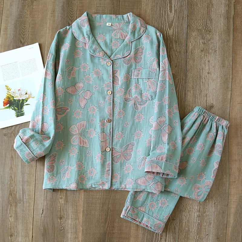 Ensemble Pyjama fleuri en coton