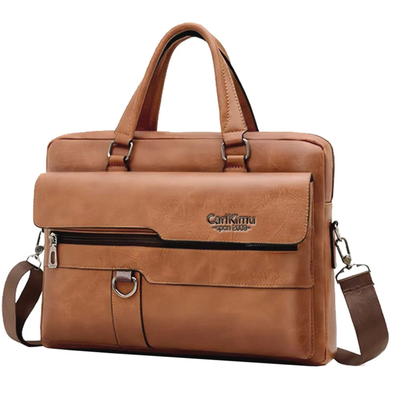 Porte-Document à Multi-Poches en Cuir PU