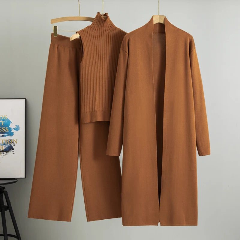 Ensemble 3 Pièces Élégant - Mode Printemps & Automne