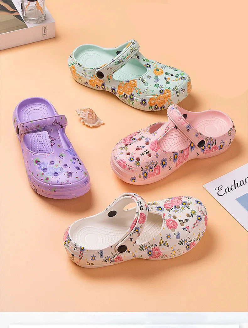 Sabot d'Été en EVA résistants à l'eau à Motif Floral