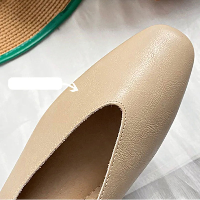 Ballerines Françaises en Cuir PU élégantes