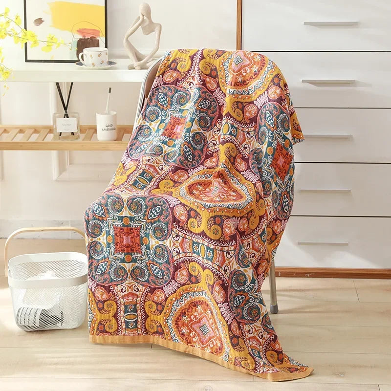 Serviette Gaze Coton Douce 80x160cm Style Bohème