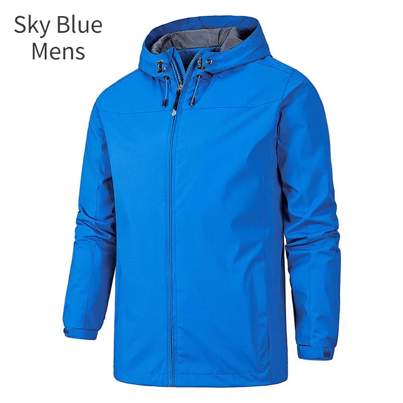 Veste imperméable à capuche pour homme et femme