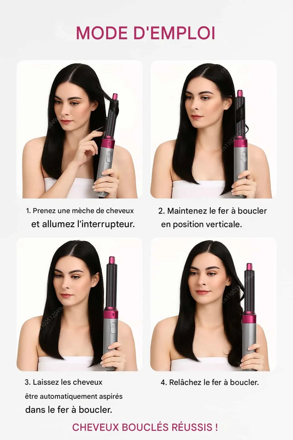 Brosse Soufflante 5 en 1 à Air Chaud - Séchage, Lissage & Brushing Rapide