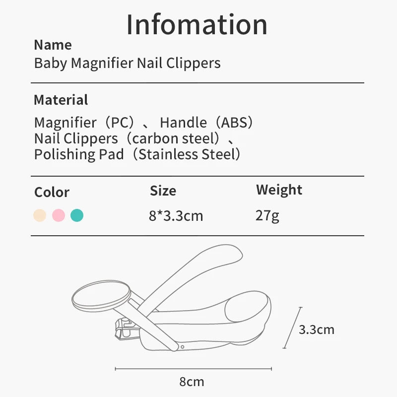 Lot de 2 Coupes-ongles Ergonomique avec Loupe - Sécurité et Précision