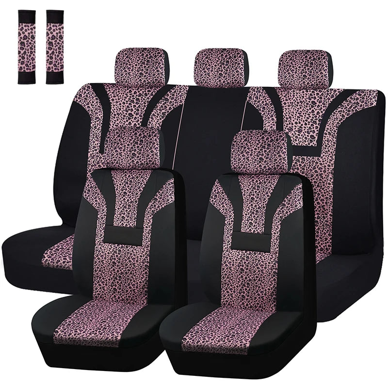 Housses de Sièges Voiture Confortables & Universelles – Motif Léopard & Protection Optimale
