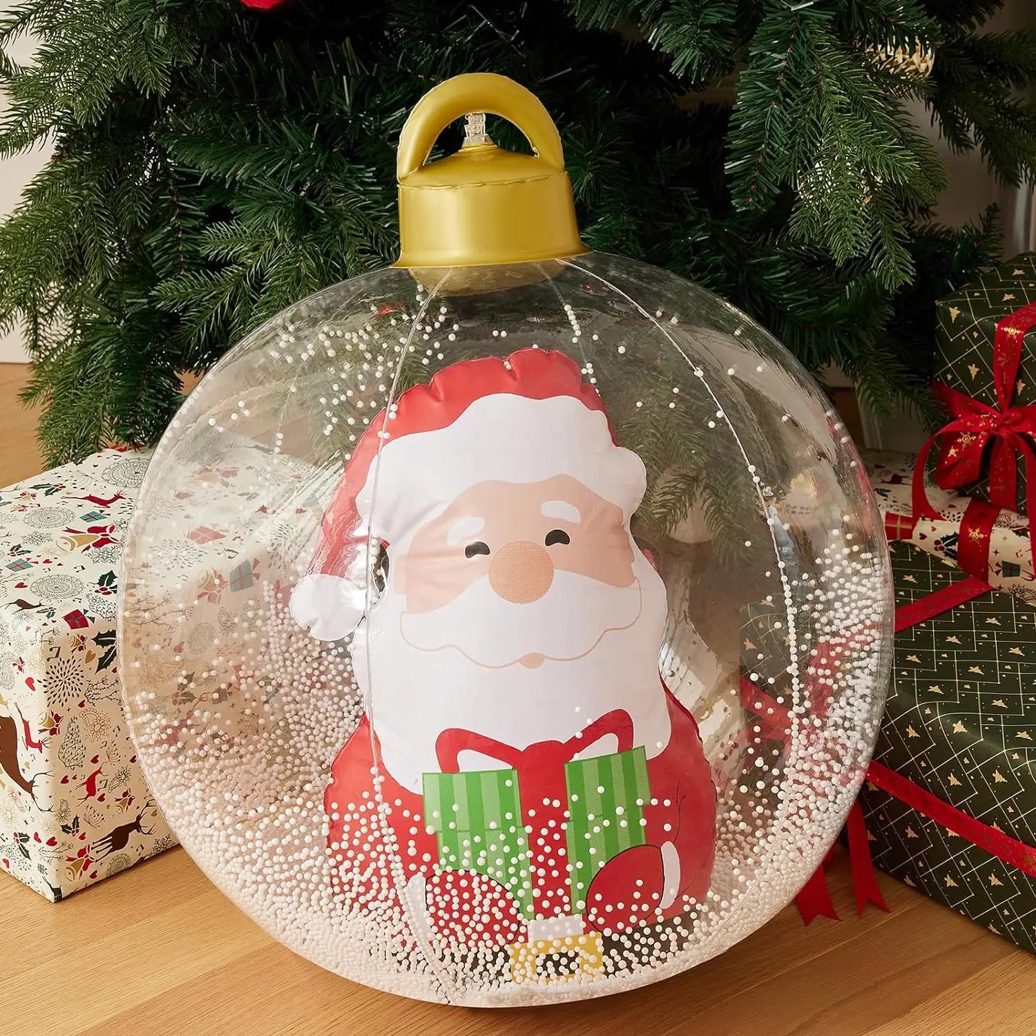 Boule de Noël Gonflable Géante 60cm à LED - 16 Couleurs & 4 Modes