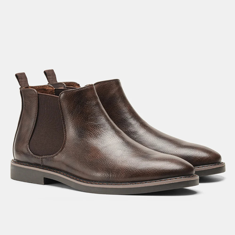 Bottines Chelsea en Cuir PU pour Homme