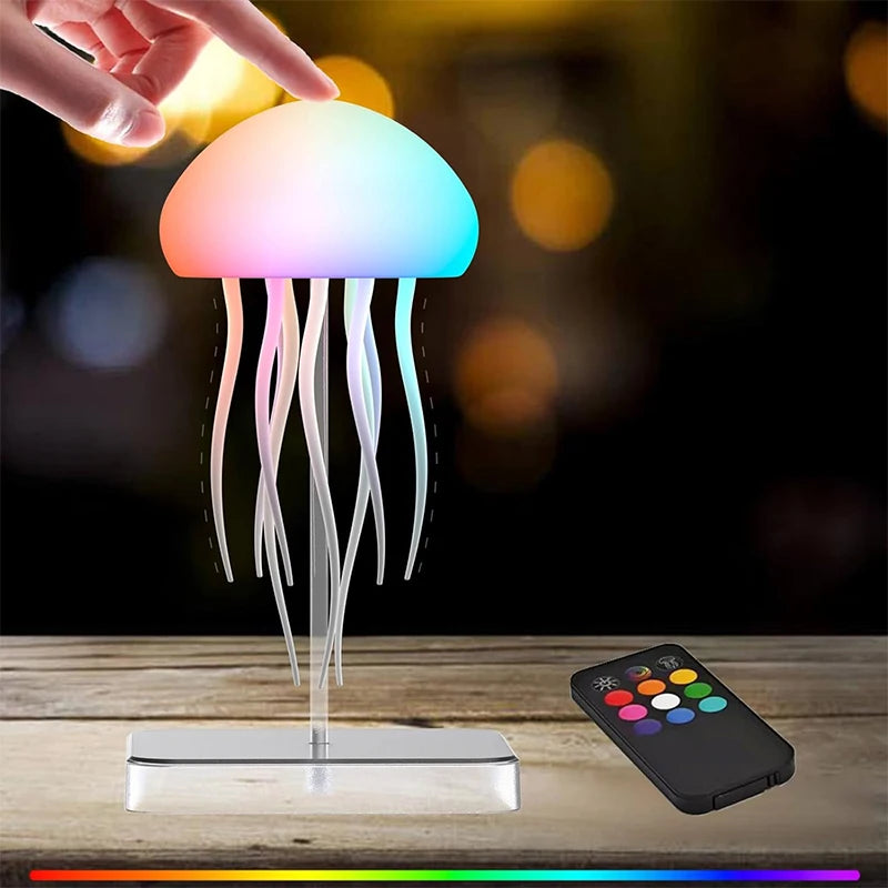 Lampe Médusa Tactile RGB à Tentacules Dynamiques
