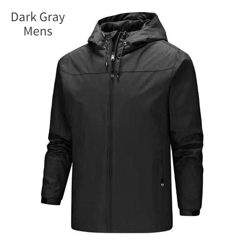 Veste imperméable à capuche pour homme et femme