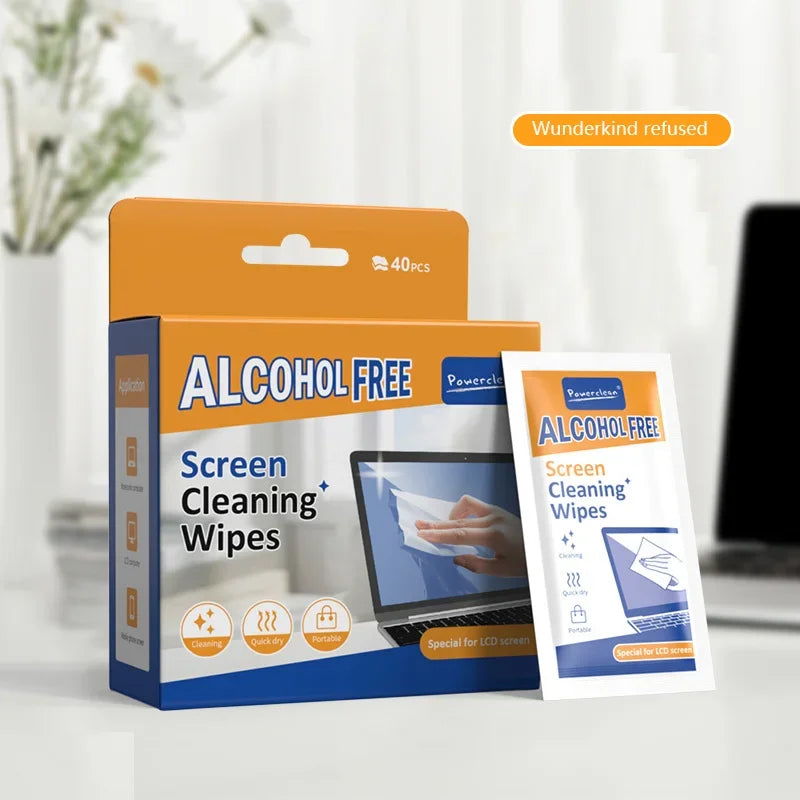 Lot de 40 Lingettes pour Nettoyade d'Écrans - Ordinateur, Tablette, Télévision...