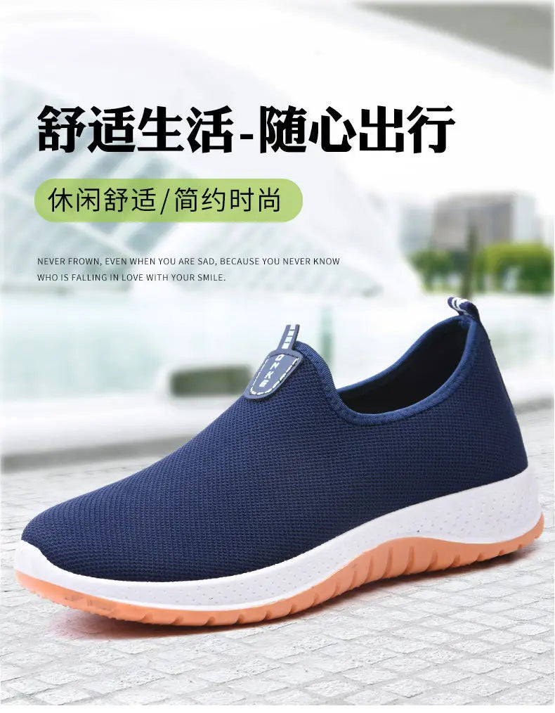 Chaussures Slip-On en Tissu Respirant pour Homme