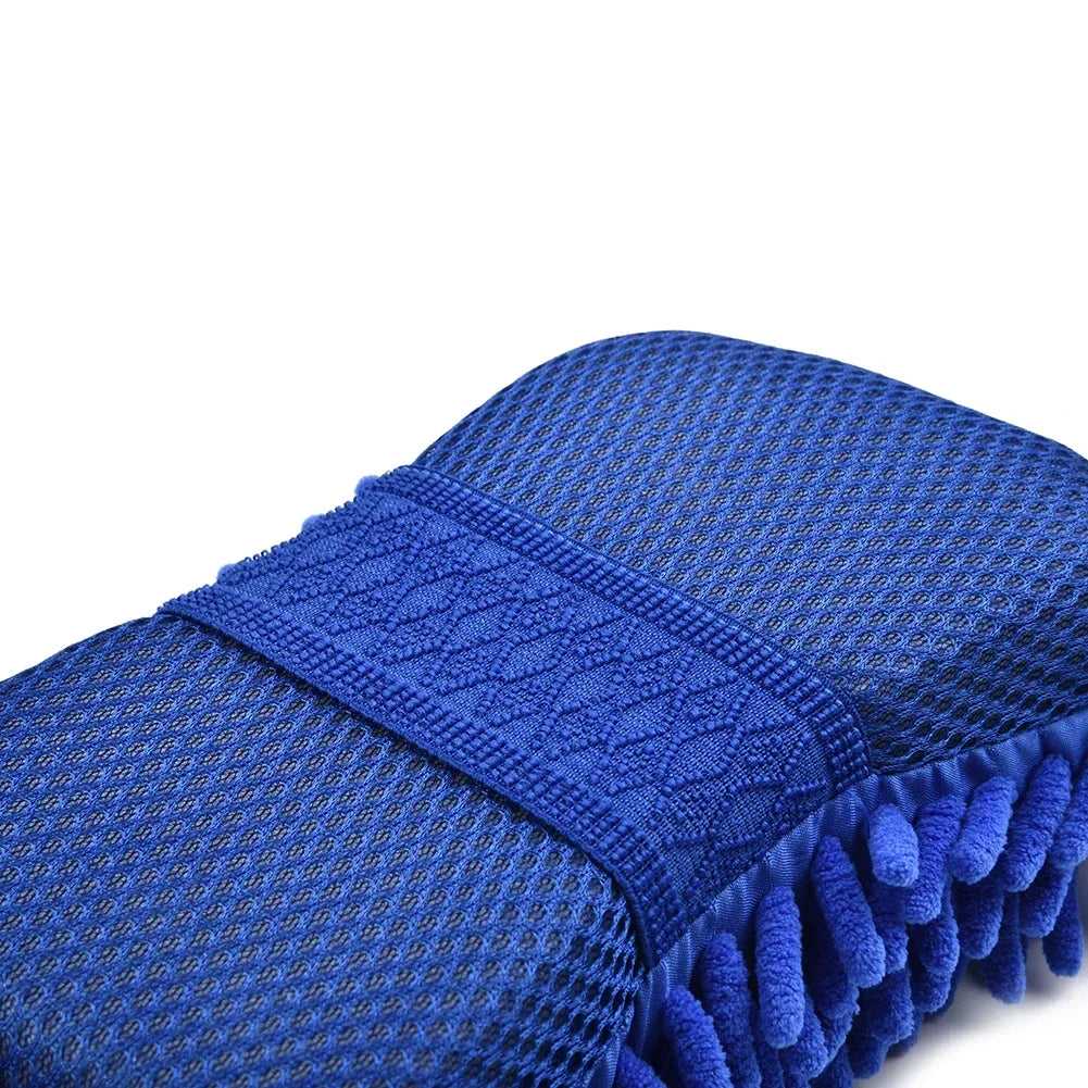 Lot de 3 Éponges en Microfibre pour Lavage & Polissage de Voiture