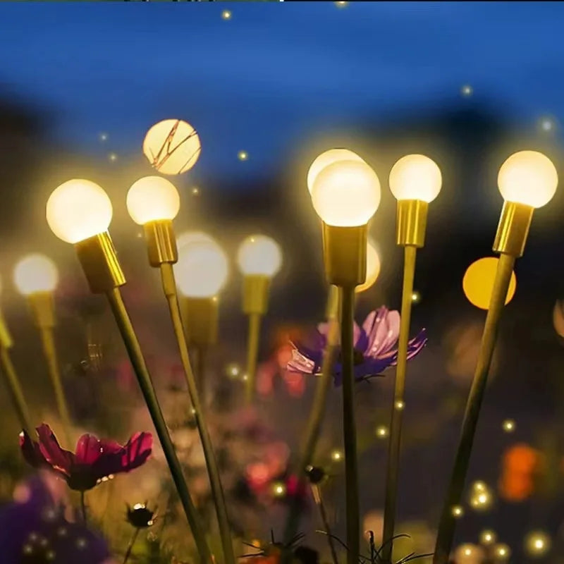 Lampe Lucioles Féériques Solaires de Jardin - 10 Lampes