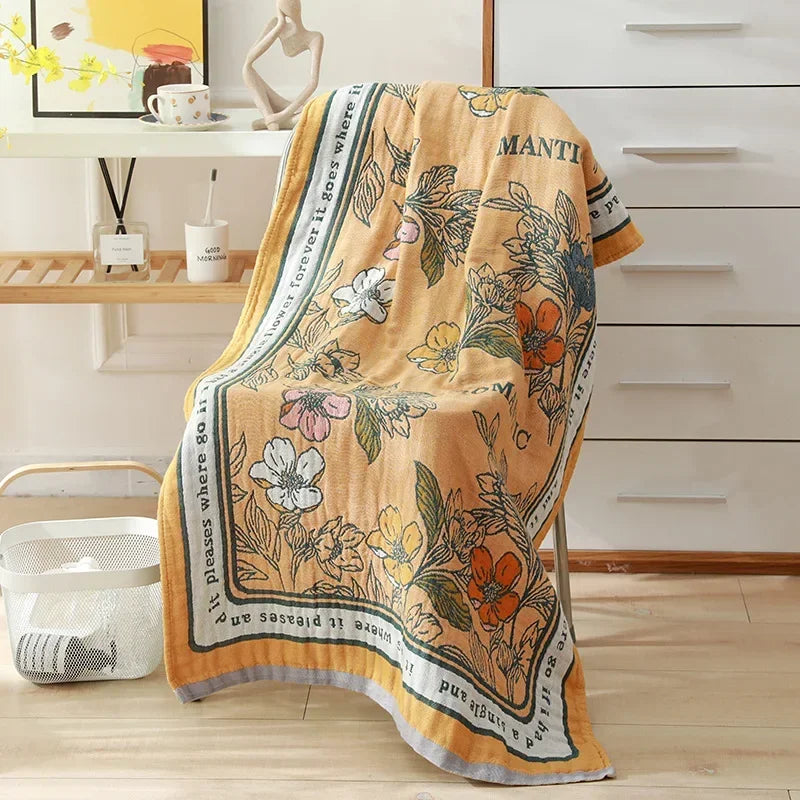 Serviette Gaze Coton Douce 80x160cm Style Bohème