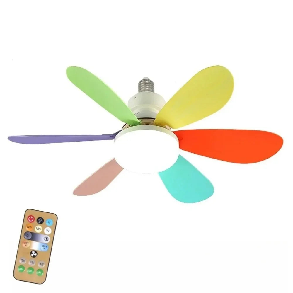 Ventilateur LED 27W/30W Éclairage & Fraîcheur