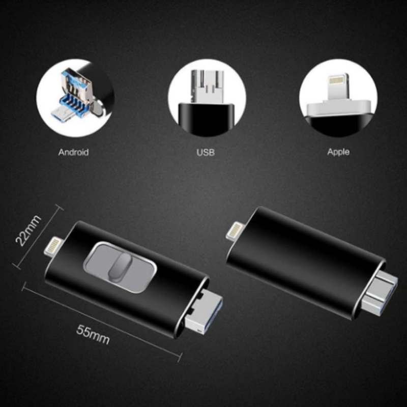 4-in-1 Smartphone USB Flash Drive