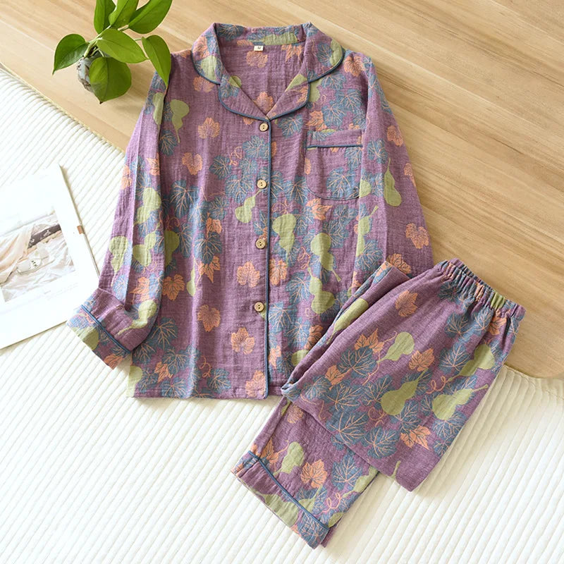 Ensemble Pyjama fleuri en coton