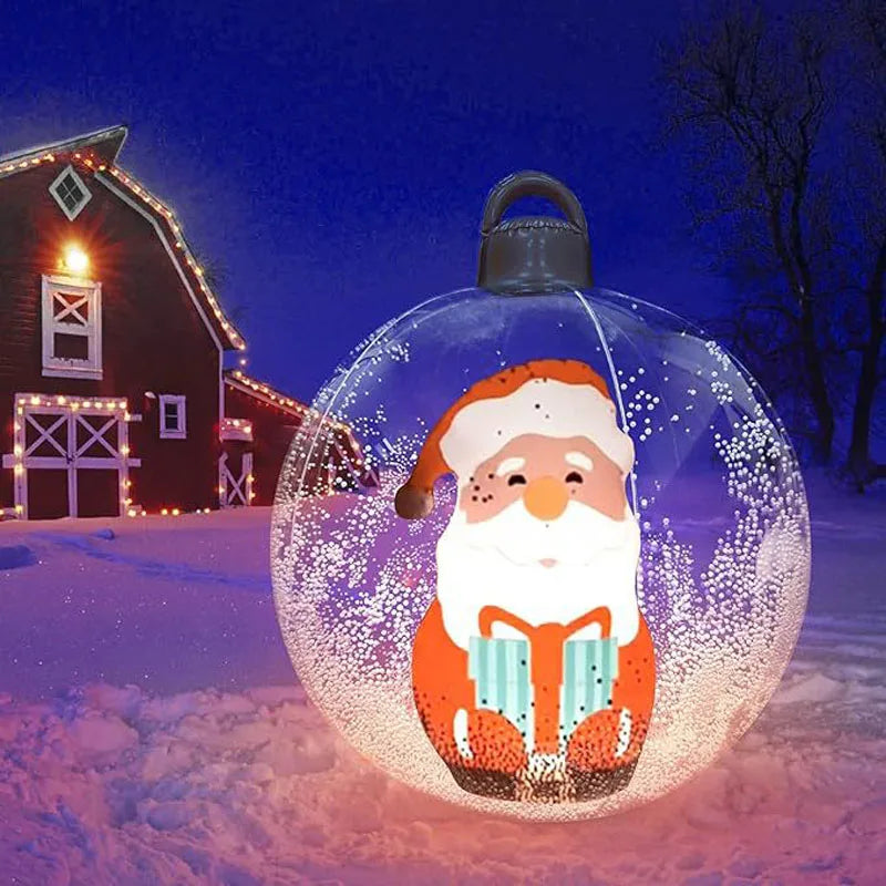 Boule de Noël Gonflable Géante 60cm à LED - 16 Couleurs & 4 Modes