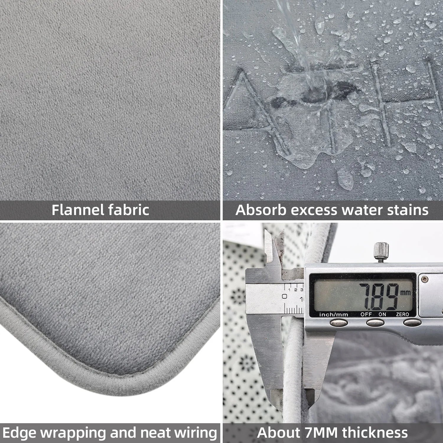 BATH - Tapis de Bain Absorbant & Antidérapant