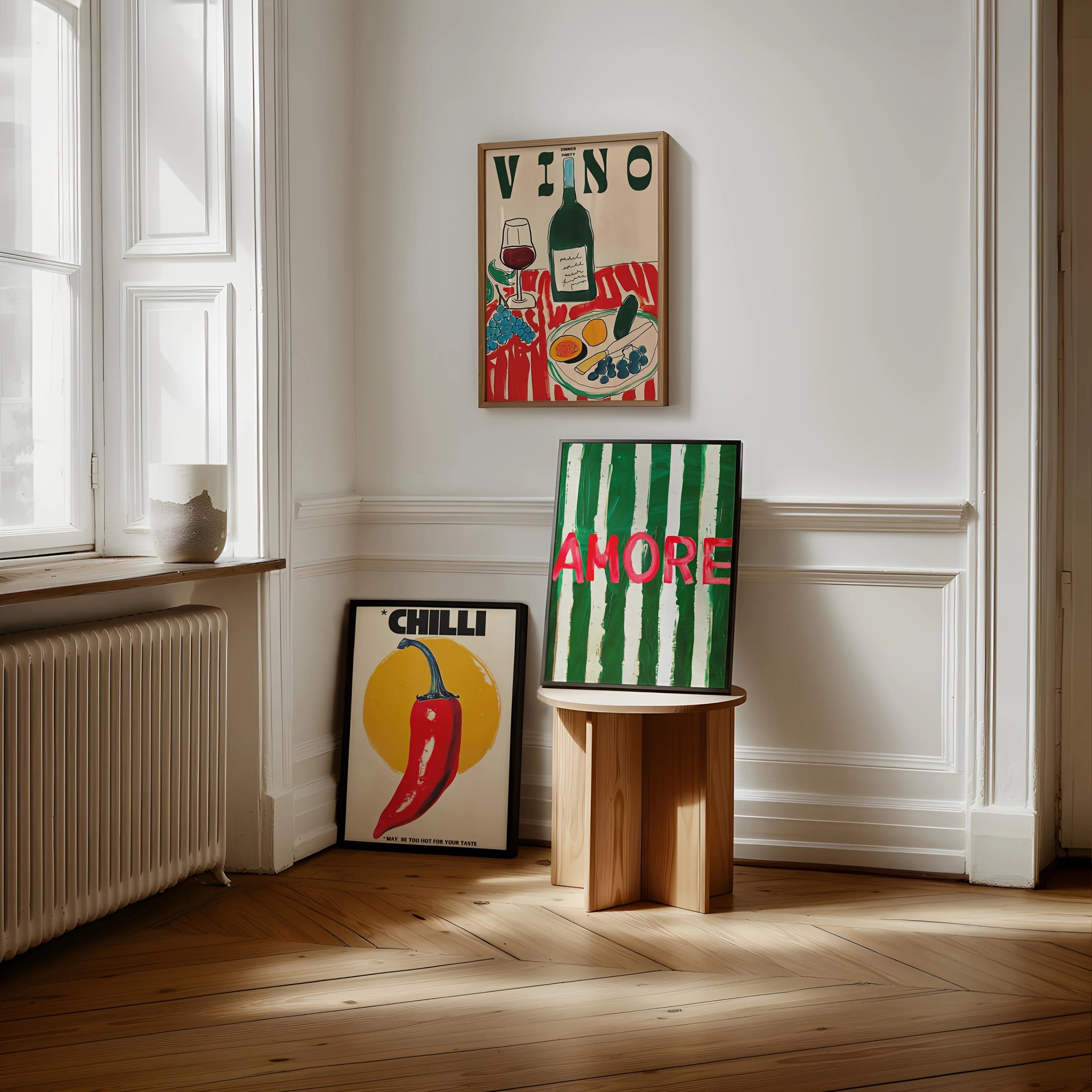 Lot de 3 Affiches Murales - Italia Verde