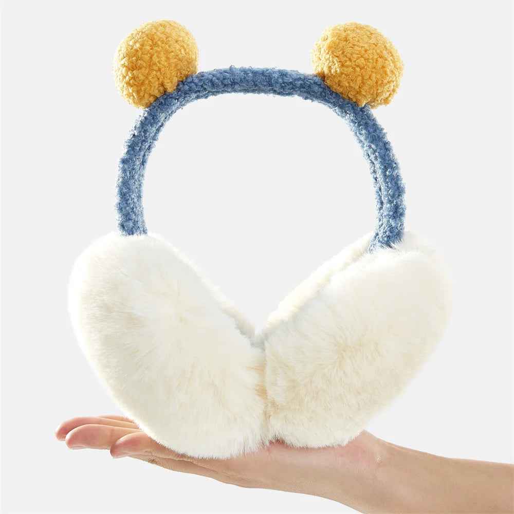 Cache-oreilles XL en fausses fourrure de lapin