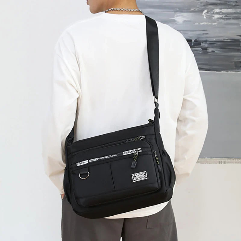 Sac Bandoulière Homme Grande Capacité Multipoches