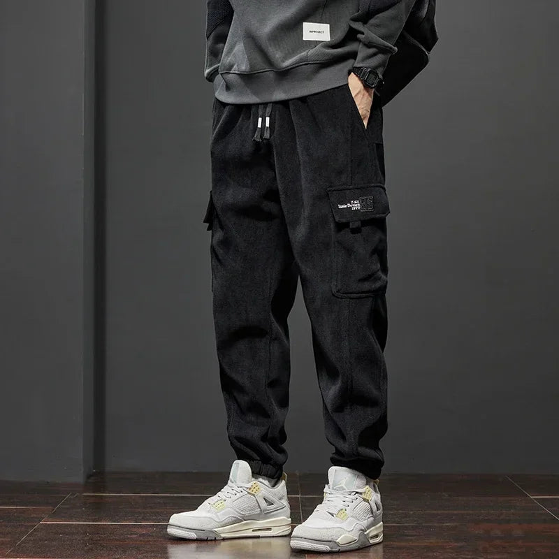 Pantalon Jogging Cargo à Taille Élastique pour Homme