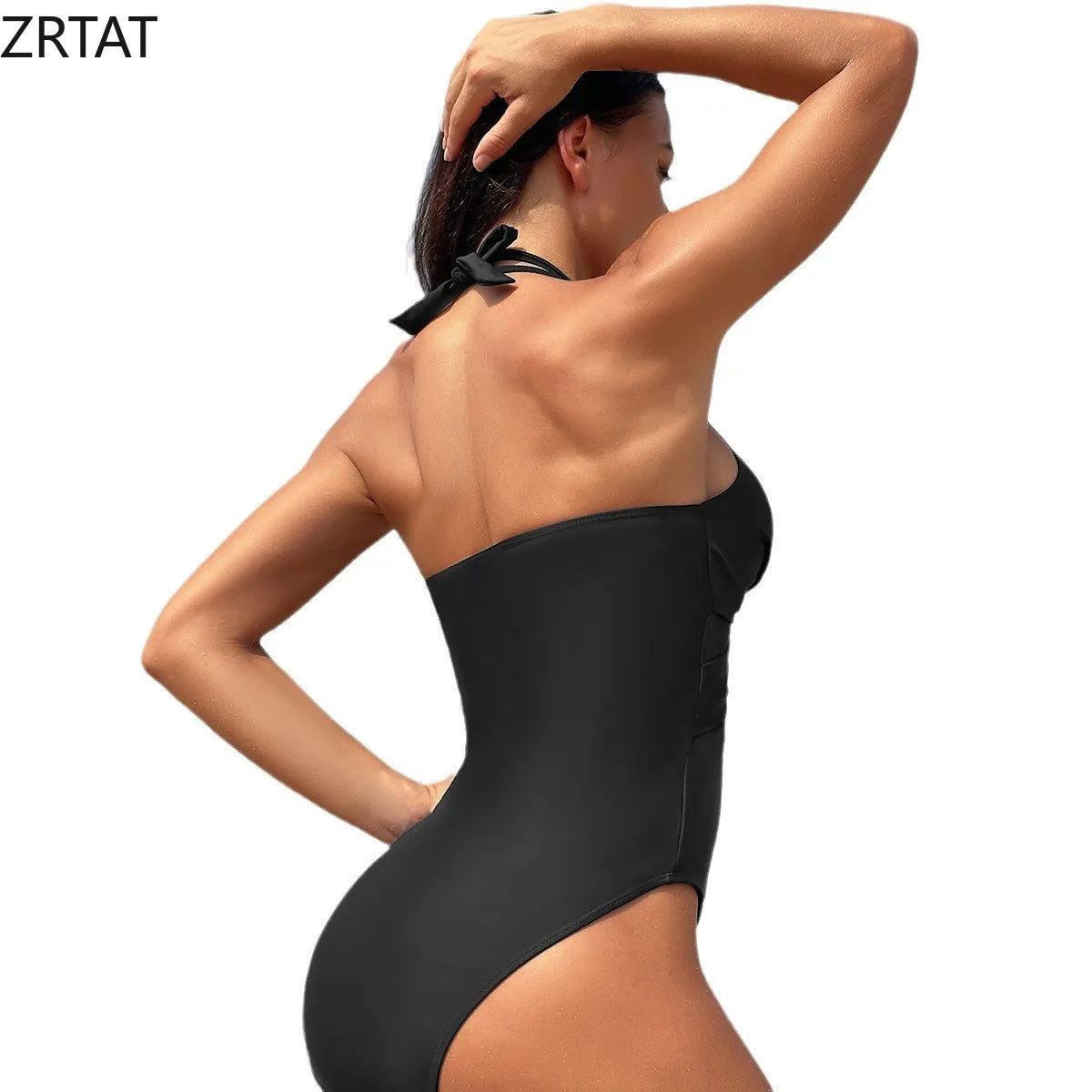 Maillot de bain 1PC Croisé et Transparent