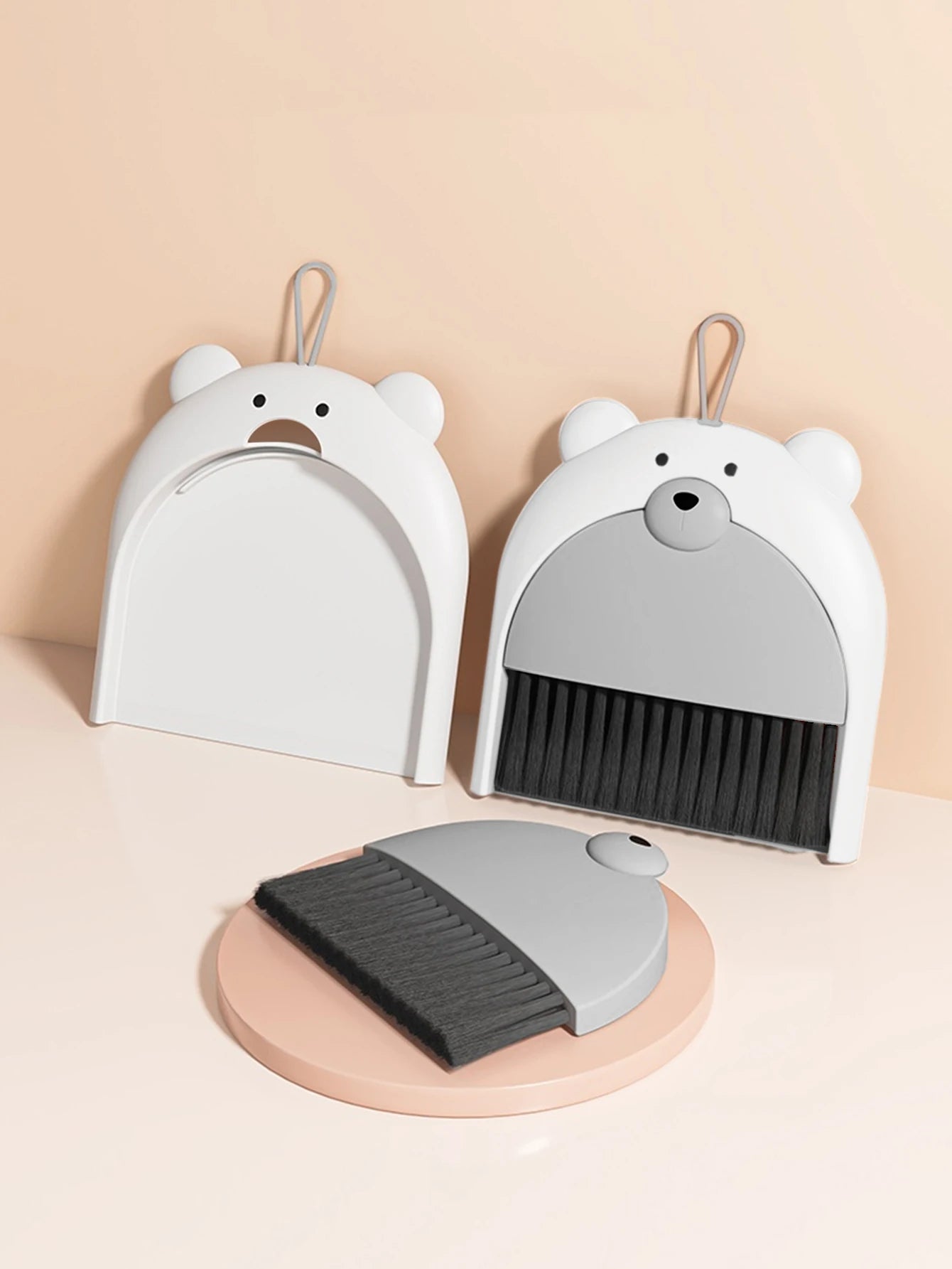 Teddy Brush - Lot de 2 mini pelles et balais