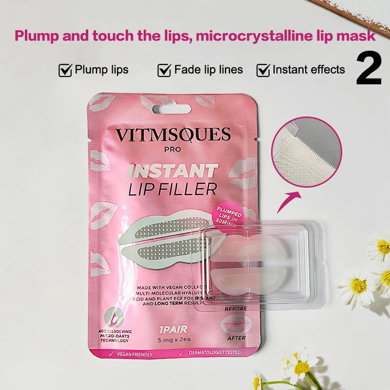 Patch pour les Lèvres Microneedling Réutilisable - Hydrate & Repulpe