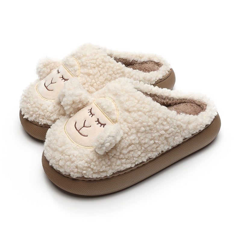 SHEEPY - Les pantoufles chaudes mouton mignon