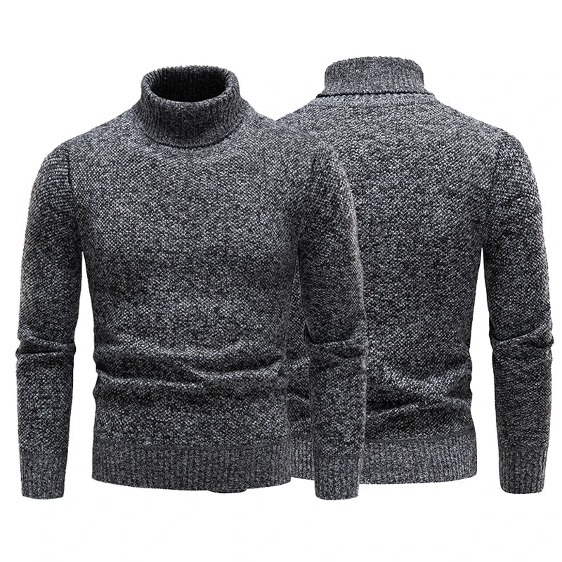 Pull Col Roulé Élégant pour Homme