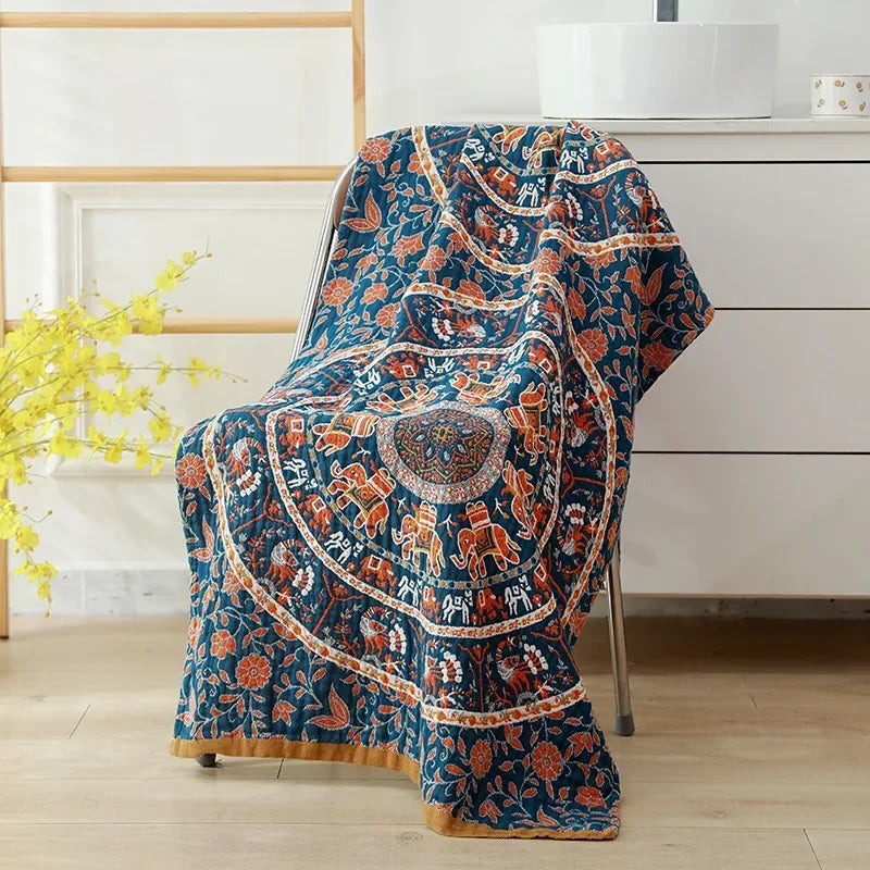 Serviette Gaze Coton Douce 80x160cm Style Bohème