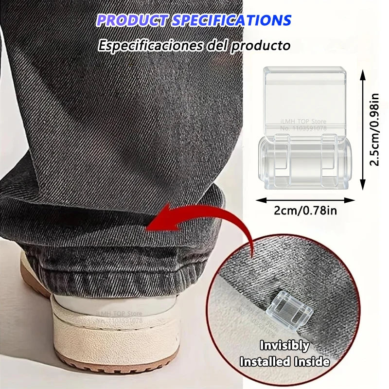 Lot de 10 Clips Invisibles pour Ourlet de Pantalon – Fixation Rapide Sans Couture et Invisible