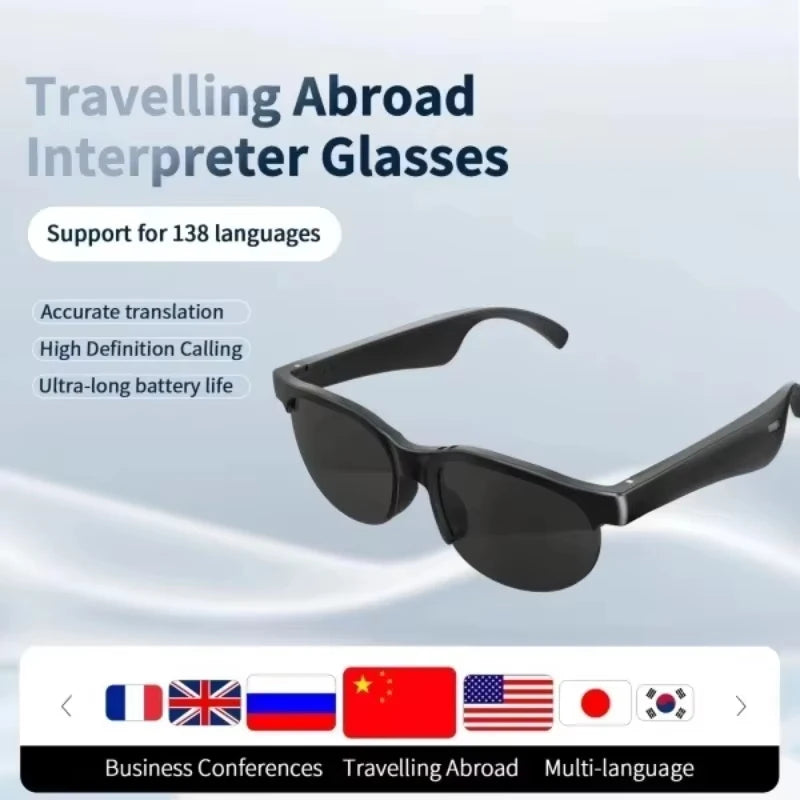 Lunettes Intelligentes Lenovo AI 8K – Traduction, Photo/Vidéo, Bluetooth, Enregistrement et Musique