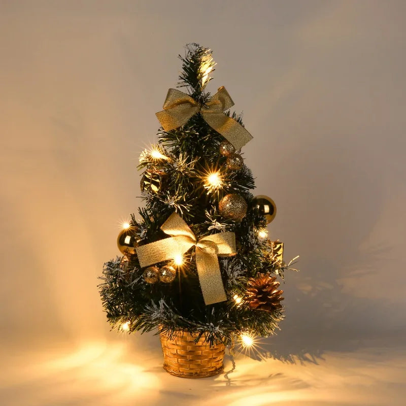 Mini Sapin de Noël d'intérieur avec guirlande