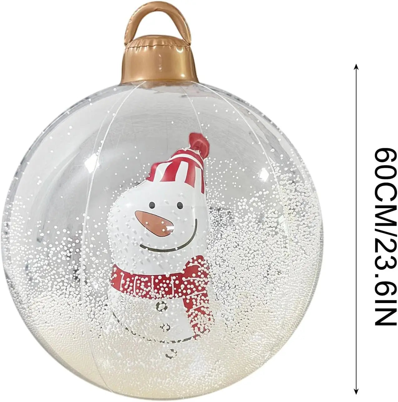 Boule de Noël Gonflable Géante 60cm à LED - 16 Couleurs & 4 Modes