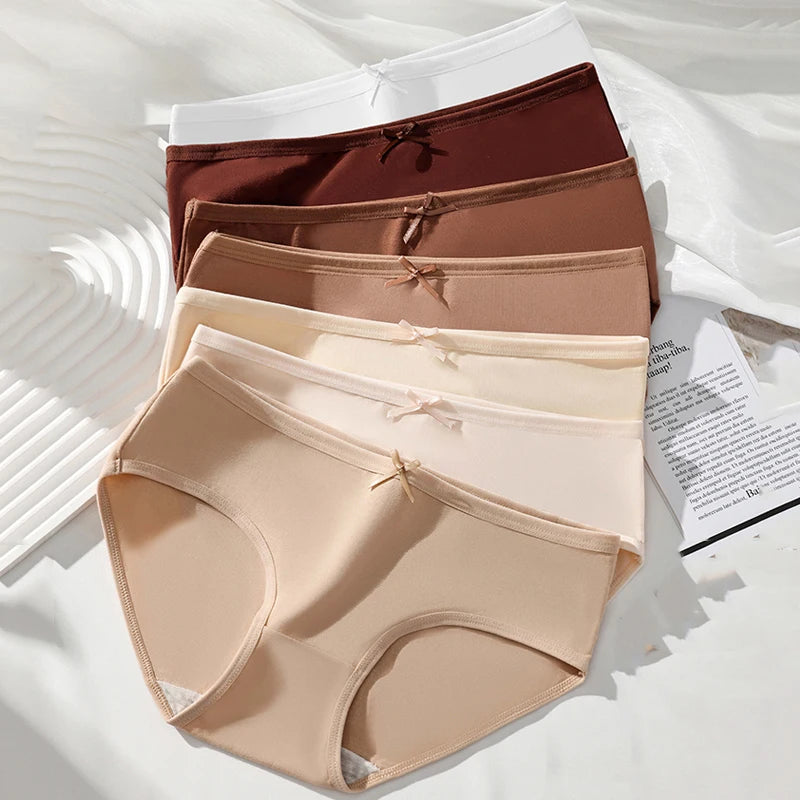 Lot de 7 Culottes en Coton Doux - Couleurs Nude