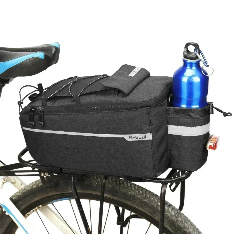 Sacoche de Vélo Arrière 13L Étanche – Sac de Porte-Bagages Convertible en Bandoulière