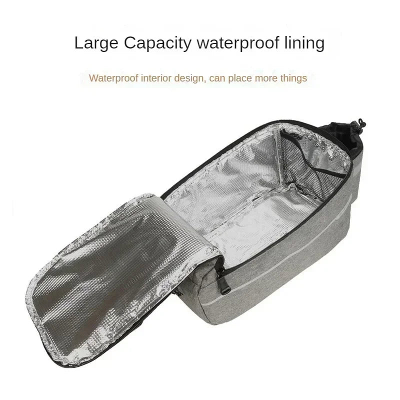 Sacoche de Vélo Arrière 13L Étanche – Sac de Porte-Bagages Convertible en Bandoulière