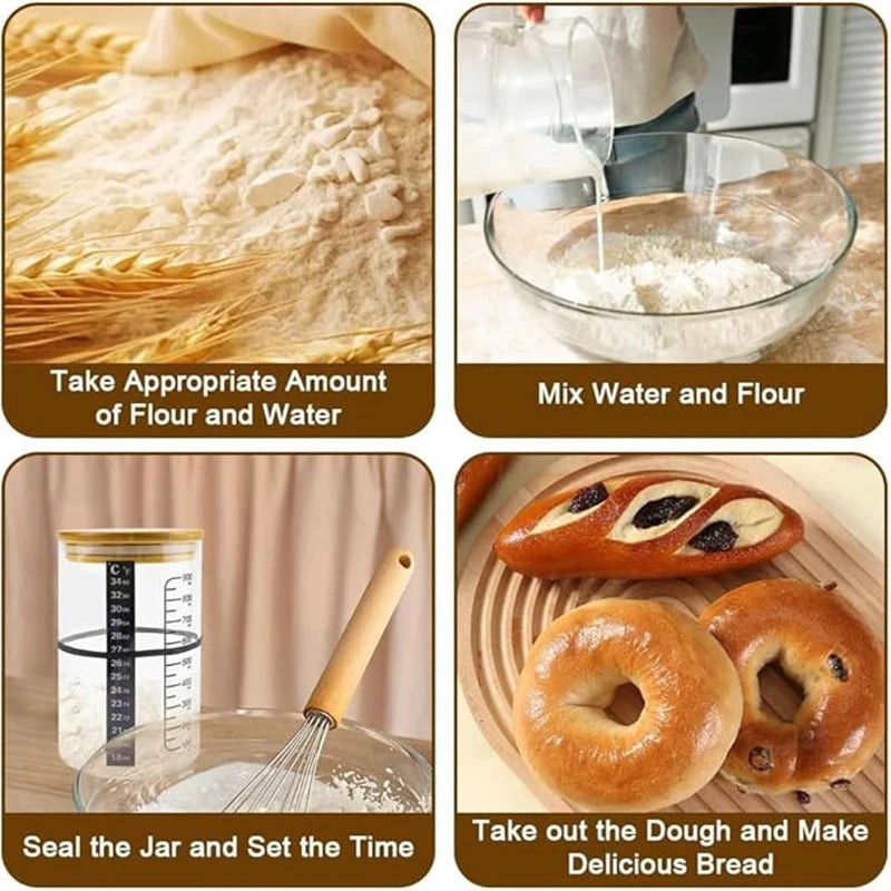 Kit Complet de Fermentation Levain 900ML - 8PCS