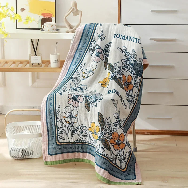 Serviette Gaze Coton Douce 80x160cm Style Bohème