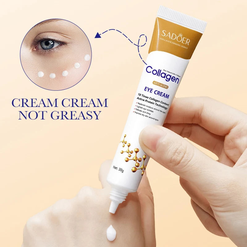 Crème pour les Yeux Anti-cernes au Collagène