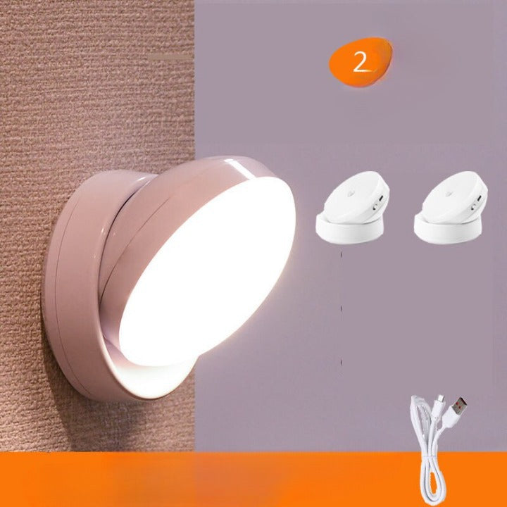 2x Spot LED d'intérieur - amovible et détecteur de mouvement